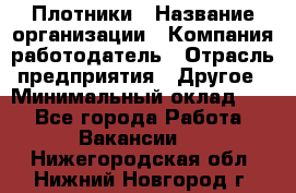 Плотники › Название организации ­ Компания-работодатель › Отрасль предприятия ­ Другое › Минимальный оклад ­ 1 - Все города Работа » Вакансии   . Нижегородская обл.,Нижний Новгород г.